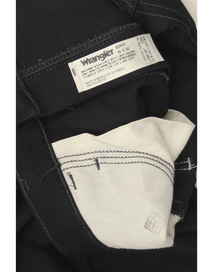 Pantaloni casual pentru bărbați Wrangler Bootcut W36 L30 poliester bleumarin