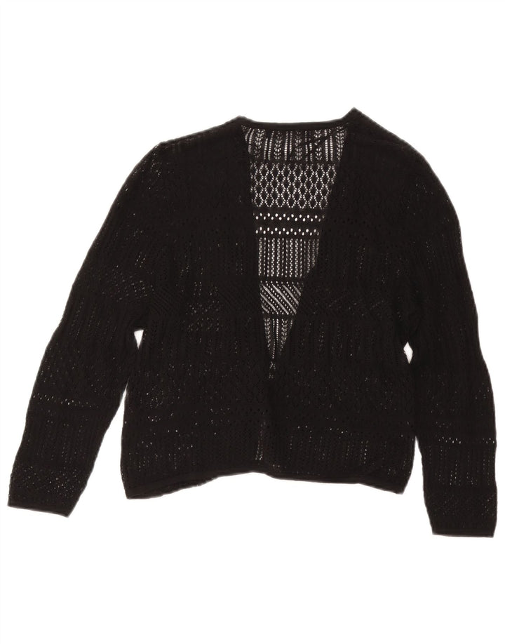 MARKS & SPENCER Pulover cardigan transparent pentru femei UK 8 Small Black