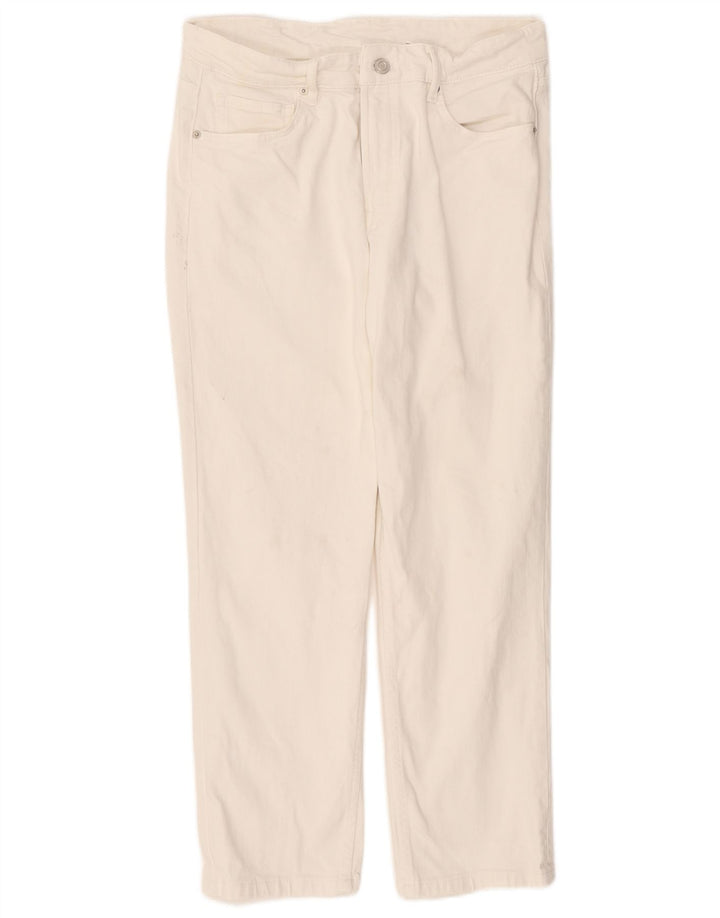 Massimo Dutti Blugi Drepți Femei EU 40 Mediu L30 L26 Bumbac Alb