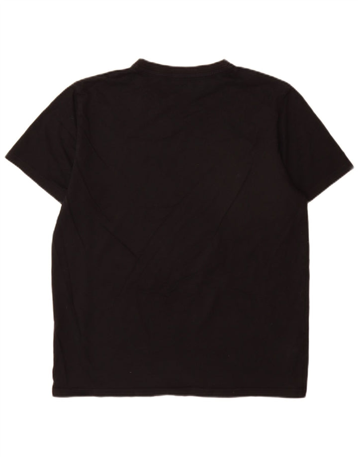 Tricou Fred Perry pentru bărbați Top mare din bumbac negru