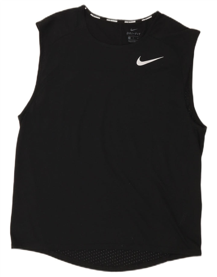 Nike Mens Dri Fit Vest Top Medium Black Polyester