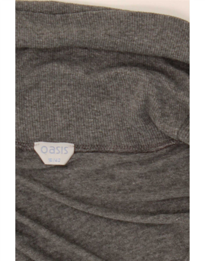 Oasis Top pentru femei cu mânecă lungă UK 16 Large Gri