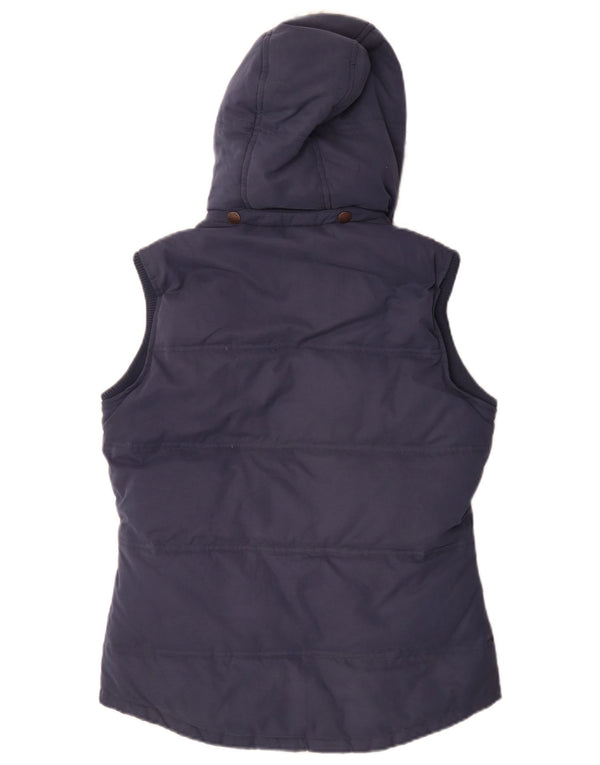 Gilet căptușit Sherpa pentru femei Fat Face UK 10 Poliester bleumarin mic