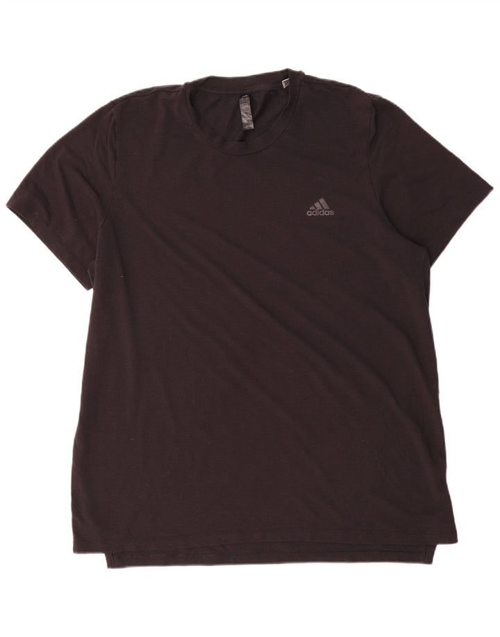 Tricou cu mânecă scurtă pentru bărbați Adidas Top XL Poliester negru
