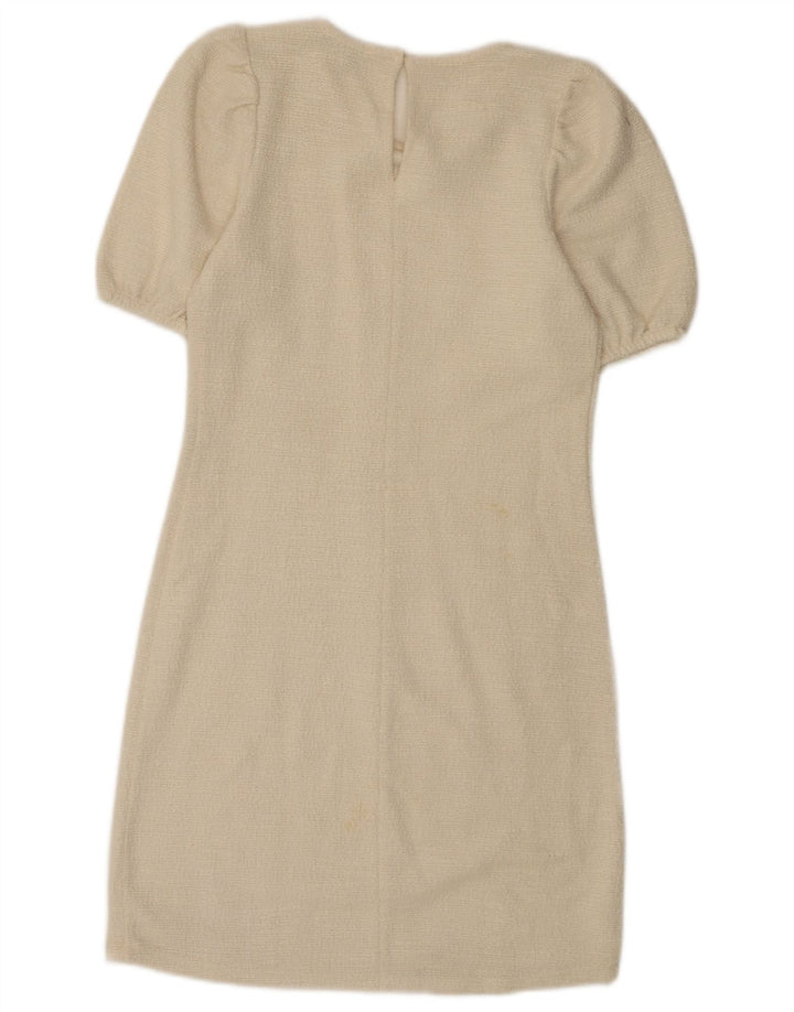 Rochie teacă pentru femei Zara UK 8 Mic Bumbac alb