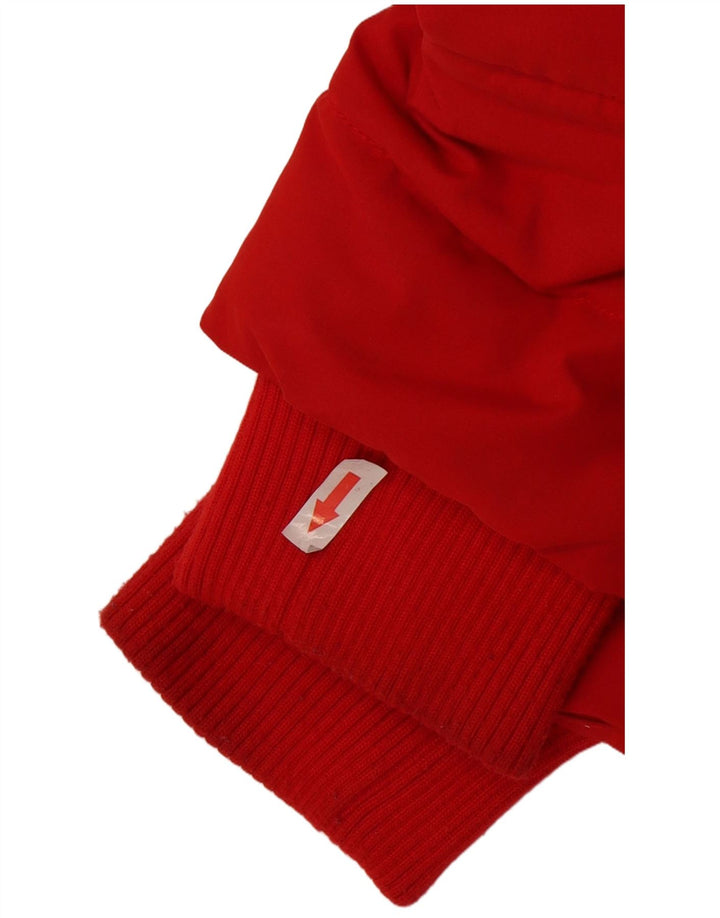 Jachetă căptușită The Toggle Puffer Graphic pentru femei Superdry UK 12 Medium Red
