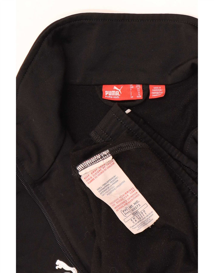 Puma Boys Trening Top Jacket 15-16 ani Poliester negru