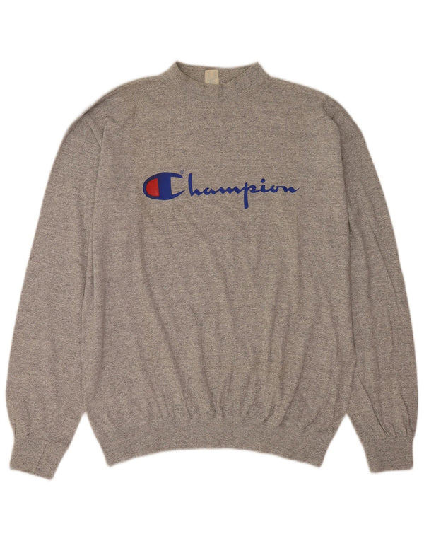 Pulover cu grafic pentru bărbați Champion, 2XL, bumbac cu pete gri