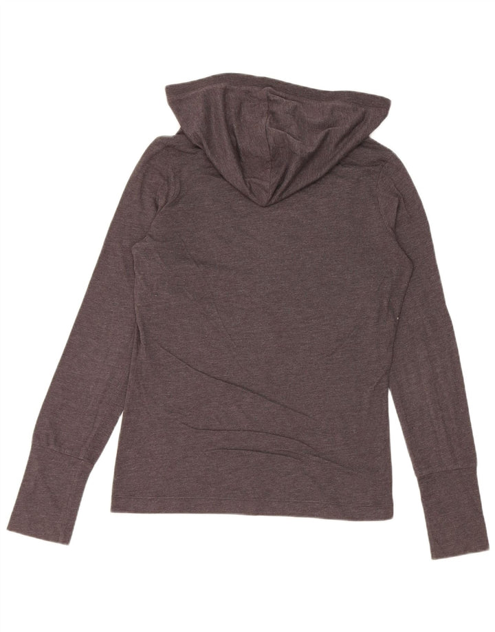 Diesel pentru femei cu glugă grafic Top cu mânecă lungă UK 12 Medium Gri