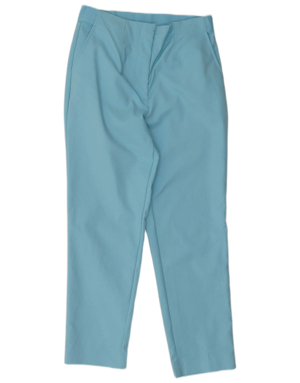 Pantaloni tăiați pentru femei Marks & Spencer UK 10 Small W28 L25 Bumbac albastru