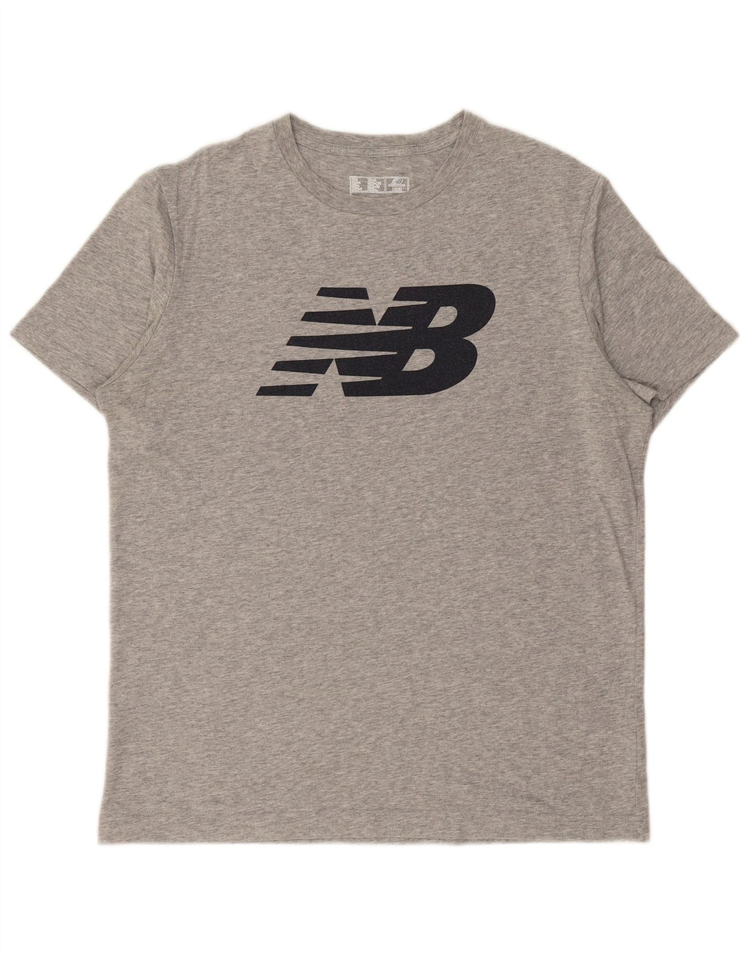 Tricou grafic pentru bărbați NEW BALANCE Top mare din bumbac cu pete gri