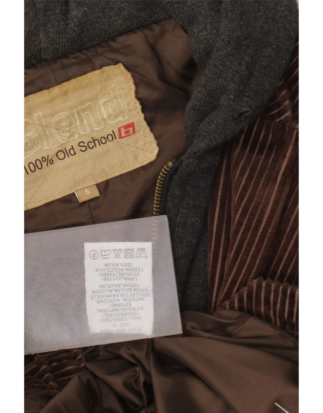 Jachetă din velur cu glugă pentru femei Blend, UK 36, bumbac maro mic