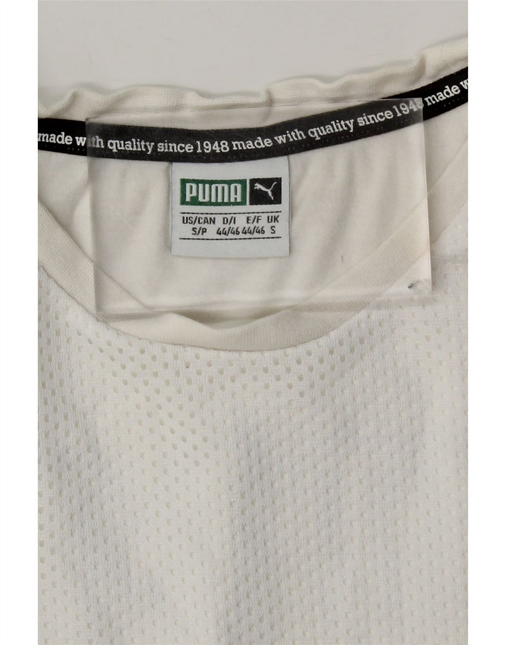 Tricou grafic Puma pentru bărbați Top mic poliester alb
