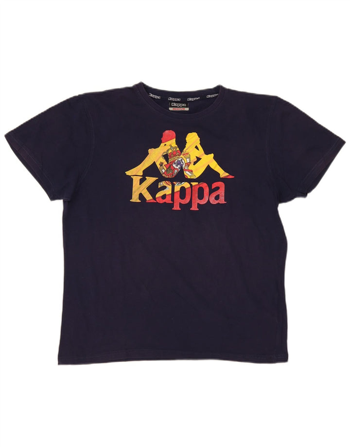 Tricou grafic Kappa pentru femei Top UK 14 Medium Bleumarin
