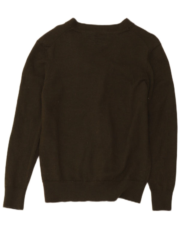 Pulover cardigan Tommy Hilfiger pentru femei UK 18 XL Kaki Lână