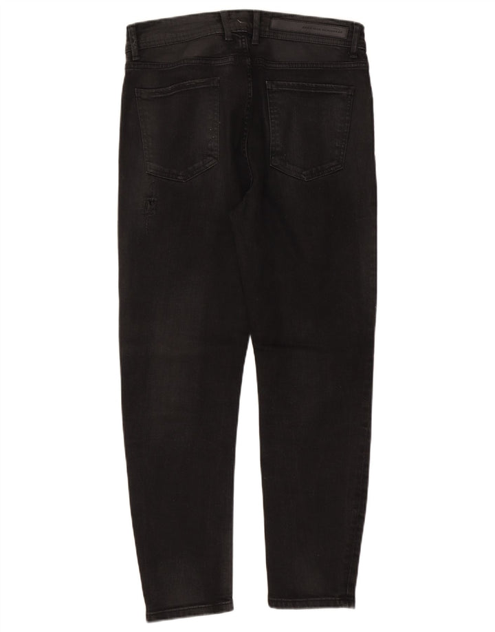 Blugi slim pentru bărbați de la Zara EU 42 Large W32 L26 Negri