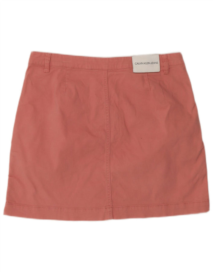 Fusta mini pentru femei Calvin Klein, mare W32, bumbac roz