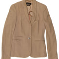 MASSIMO DUTTI Jachetă Blazer Femei 1 Buton EU 36 XS Bej Viscoză