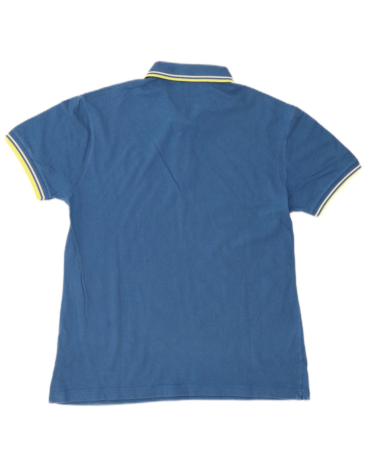 Cămașă polo pentru bărbați Fred Perry, ușor și elastic, din bumbac albastru mare