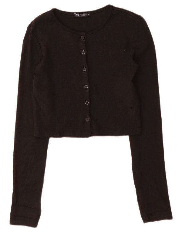 Top cardigan pentru femei Zara UK 8 Small Black