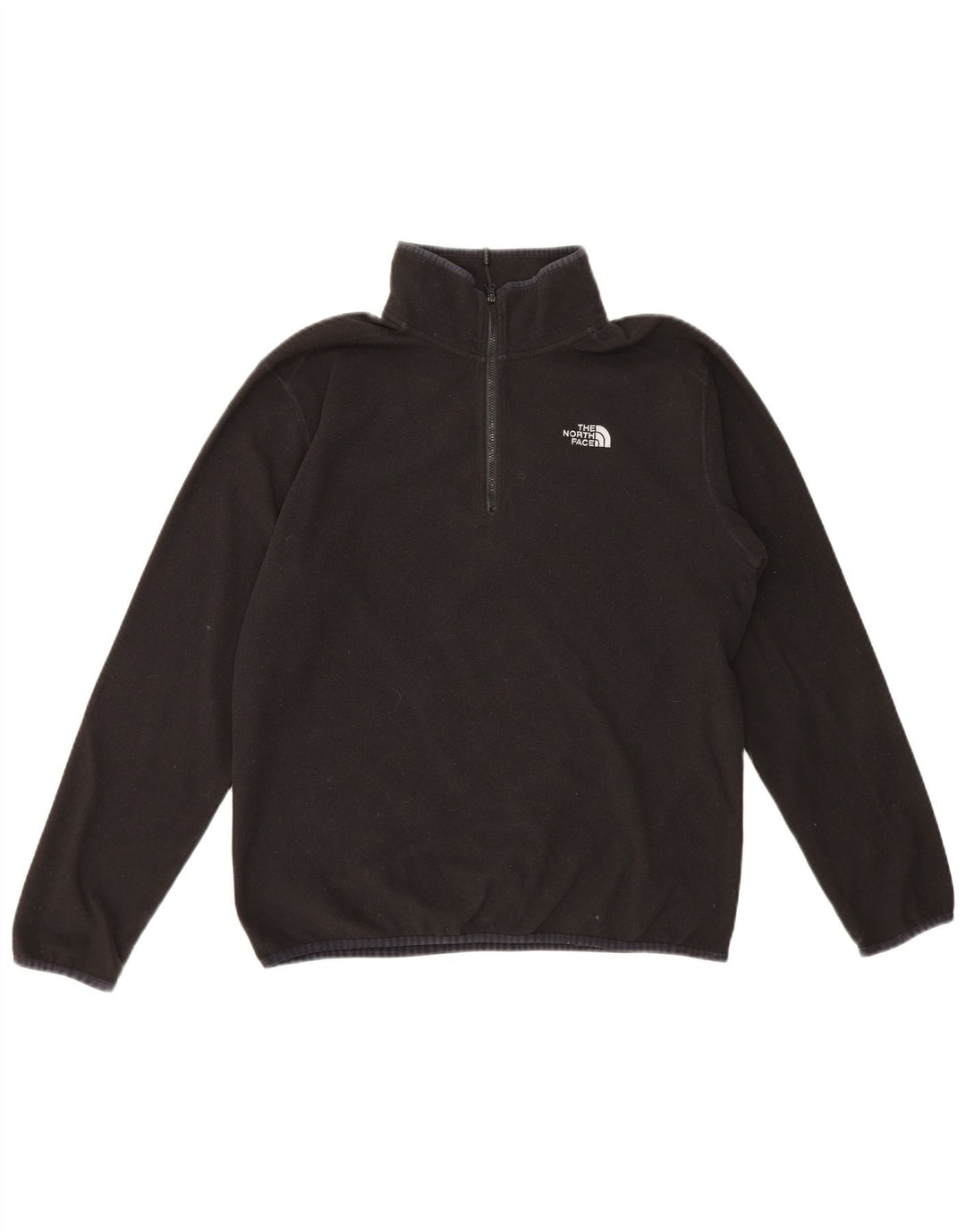 Jumper The North Face pentru bărbați, cu fermoar și gât, poliester mediu negru