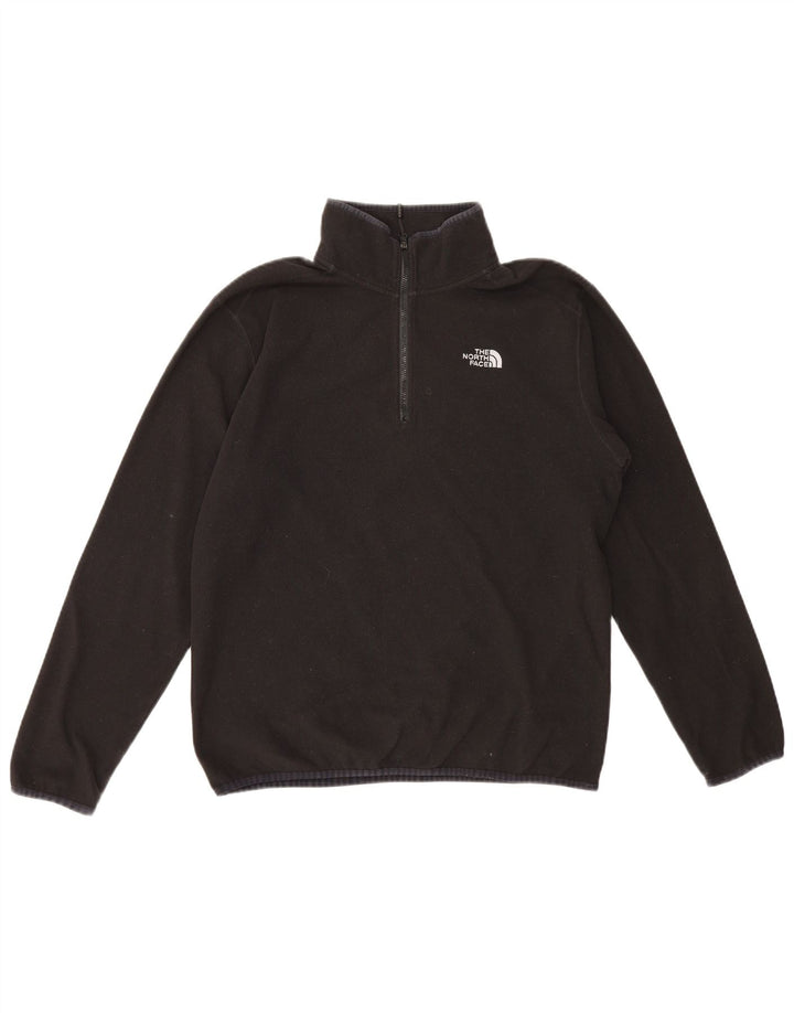 Jumper The North Face pentru bărbați, cu fermoar și gât, poliester mediu negru