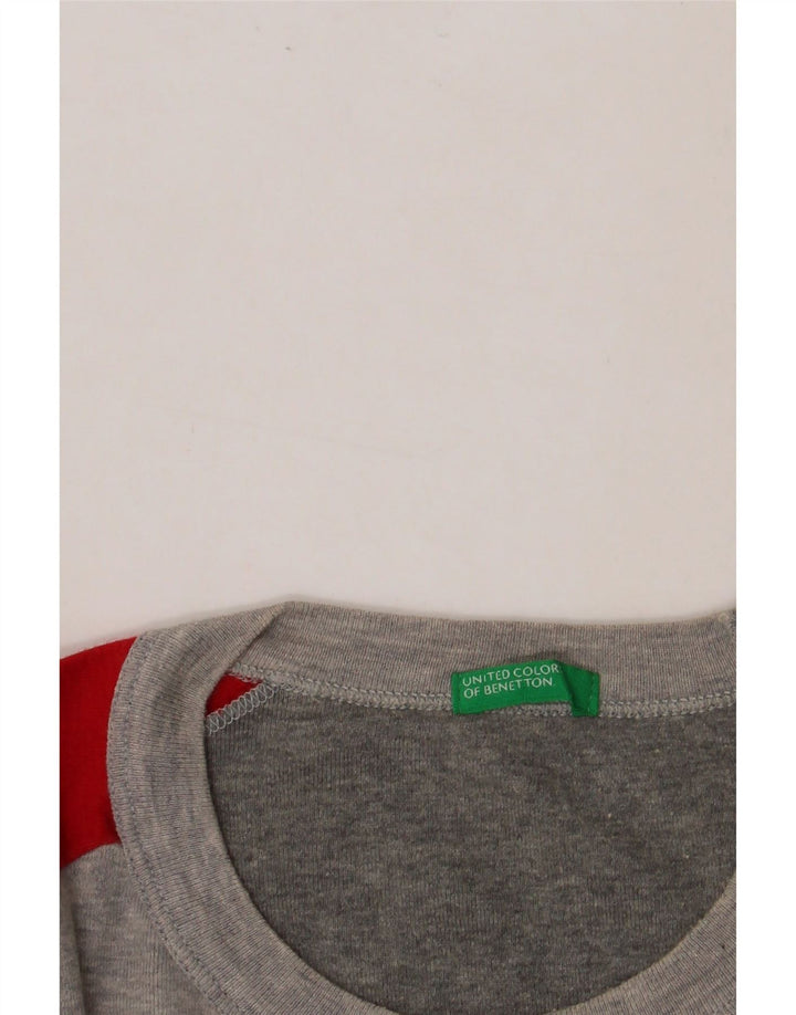 Tricou pentru bărbați BENETTON Top Medium Gri Colorblock