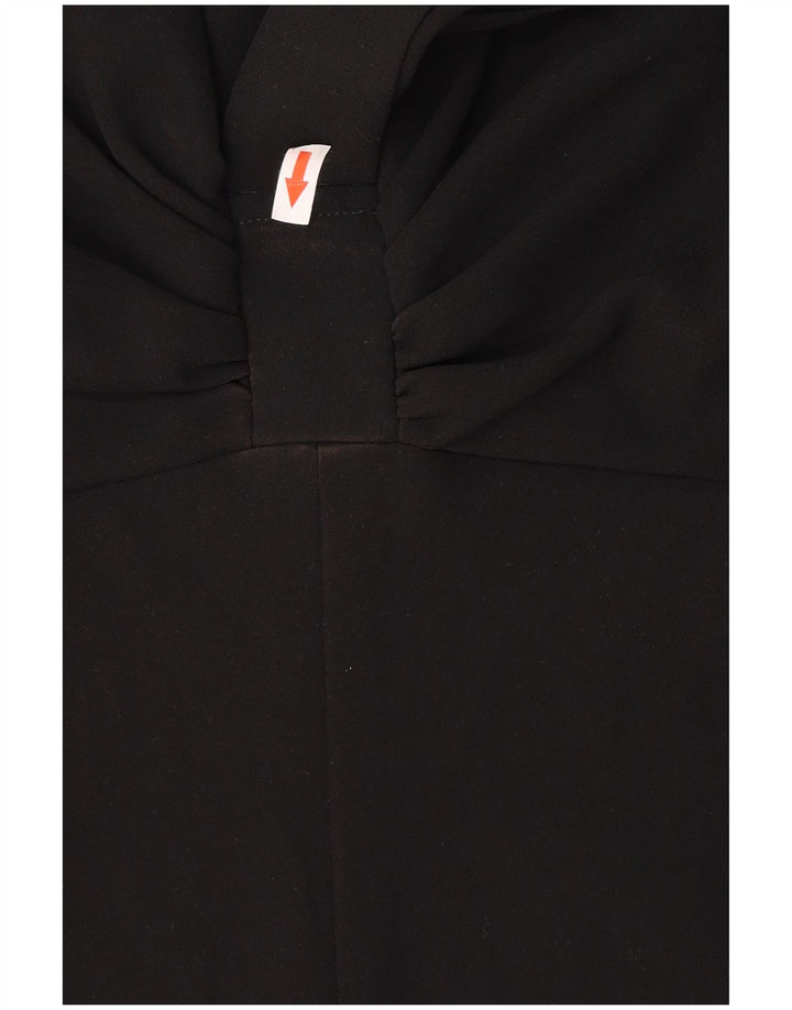 Rochie A-Line fără mâneci pentru femei Laura Ashley UK 12 Poliester mediu negru