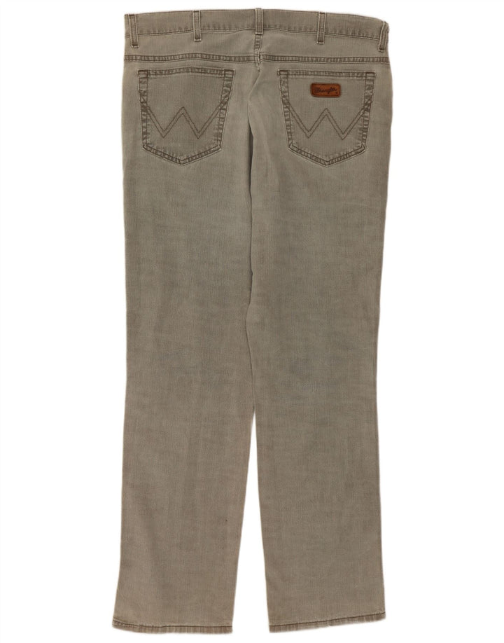 Blugi drepte stretch pentru bărbați Wrangler Texas W36 L32 bumbac gri