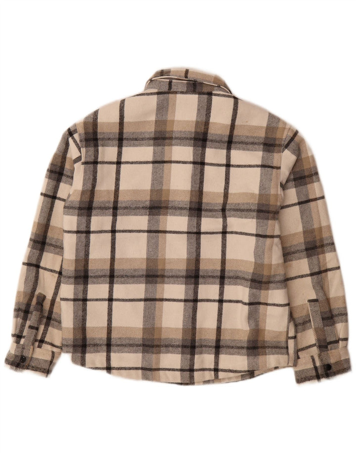 Cămașă de flanel Lumberjack Zara Băieți 11-12 ani Poliester cu carouri bej