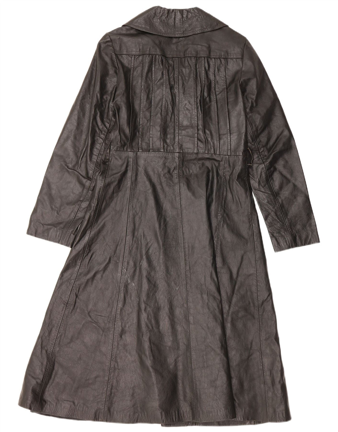 Palton de piele pentru femei VINTAGE UK 10 Piele neagră mică