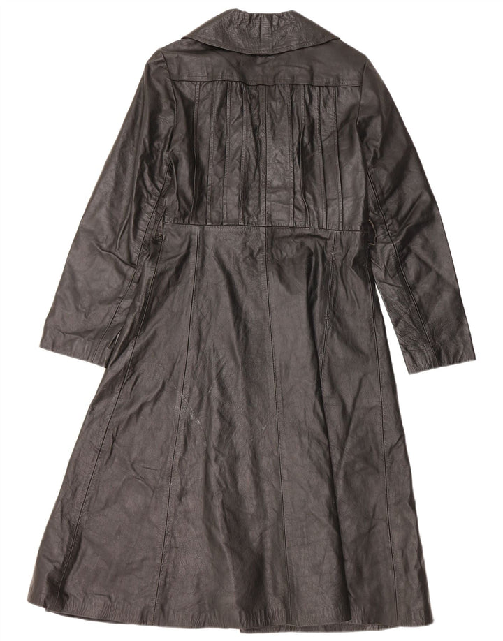 Palton de piele pentru femei VINTAGE UK 10 Piele neagră mică