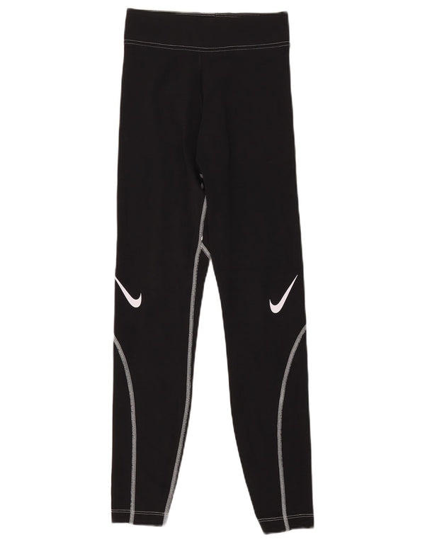 Leggings grafic Nike pentru femei UK 4 XS Negru