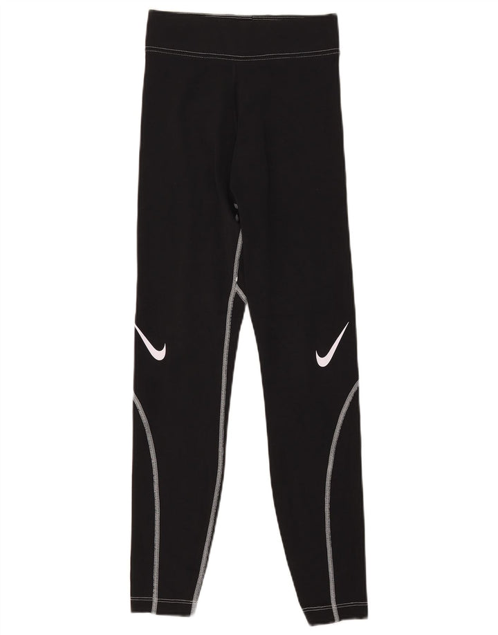 Leggings grafic Nike pentru femei UK 4 XS Negru