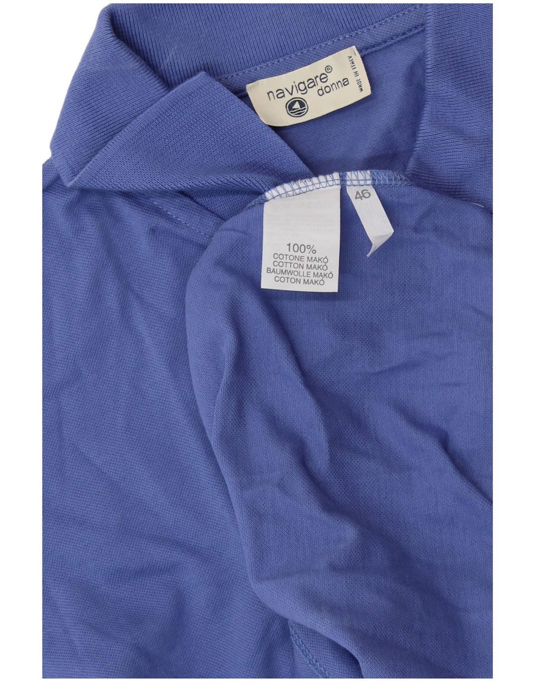 NAVIGARE Tricou Polo Femei IT 46 Mare Bumbac Albastru