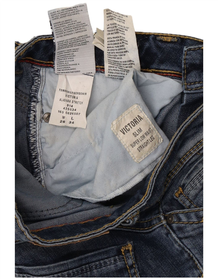 TOMMY HILFIGER Blugi drepti pentru femei Victoria Super Low Slim W26 L34 Albastru