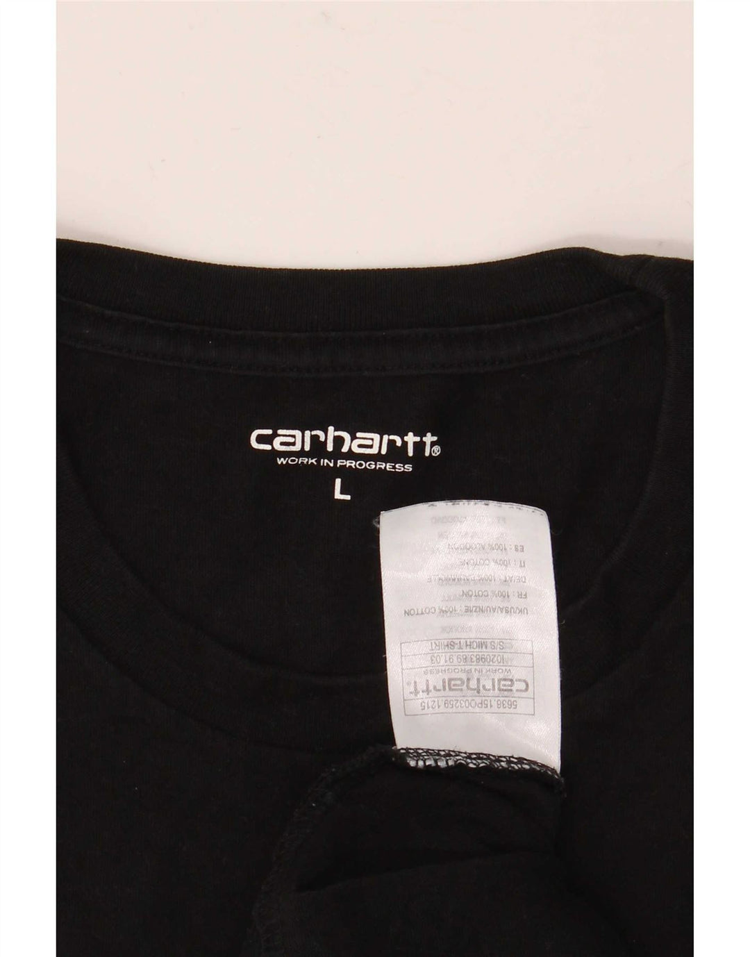 Tricou grafic pentru bărbați Carhartt Top mare din bumbac negru