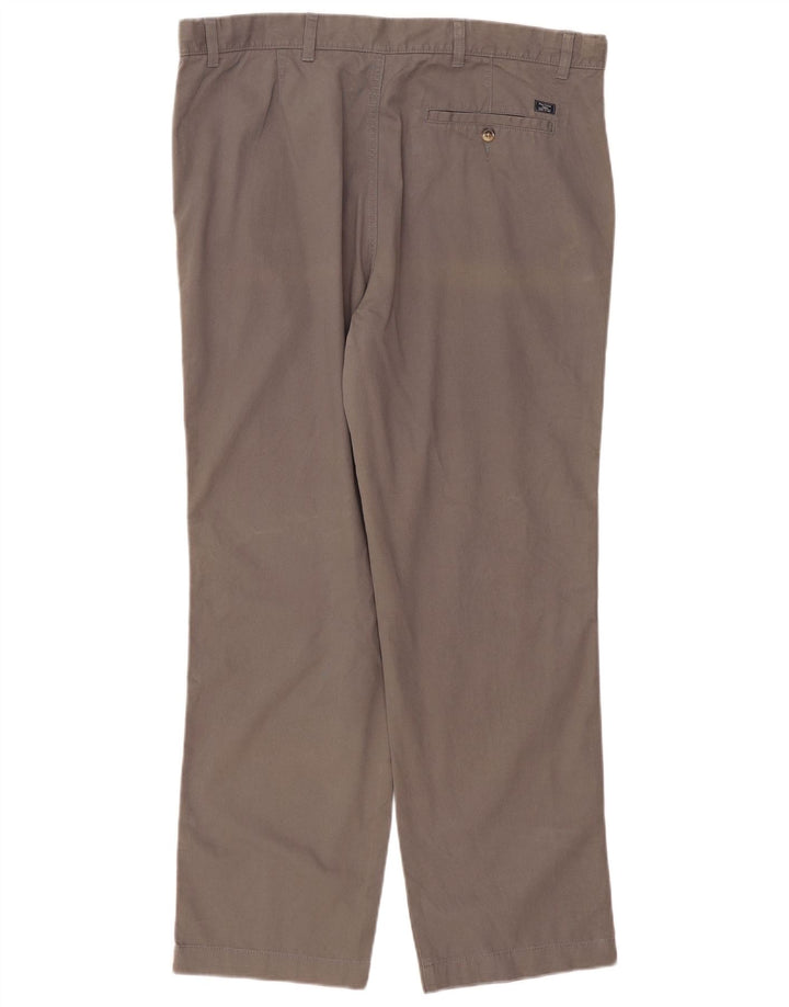 Pantaloni chino pentru bărbați Marks & Spencer, cu ajustare normală, L40 L31, bumbac gri