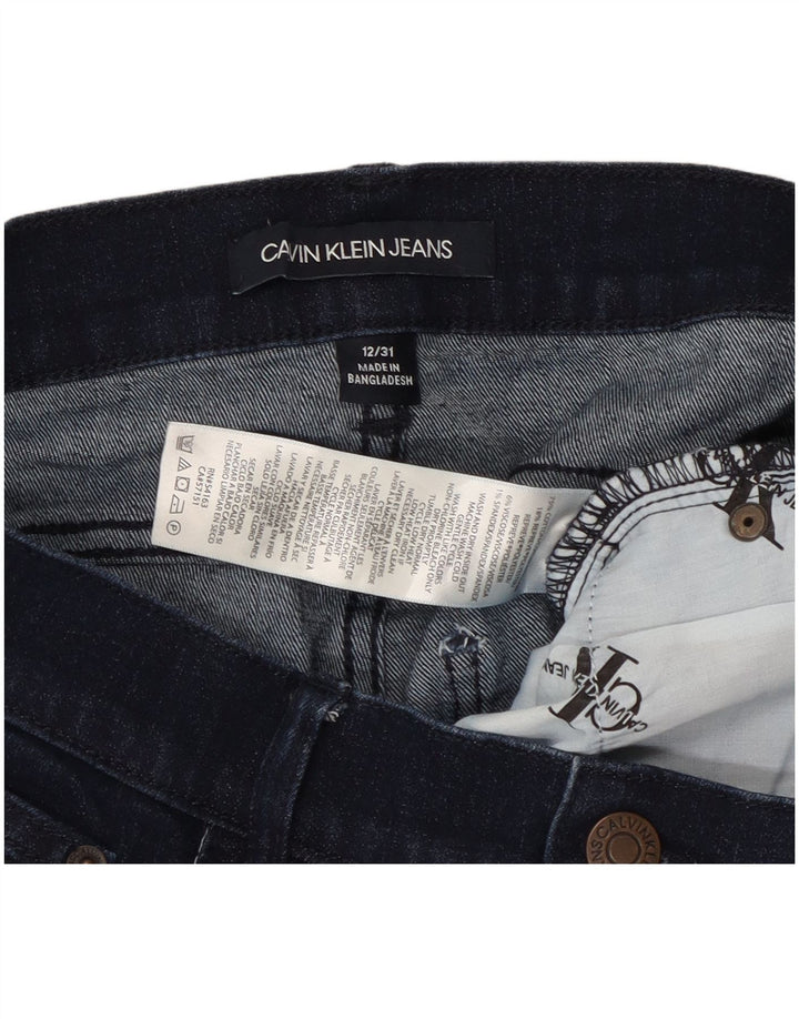 CALVIN KLEIN Blugi skinny pentru femei cu talie înaltă US 12 mare W31 L26 bleumarin