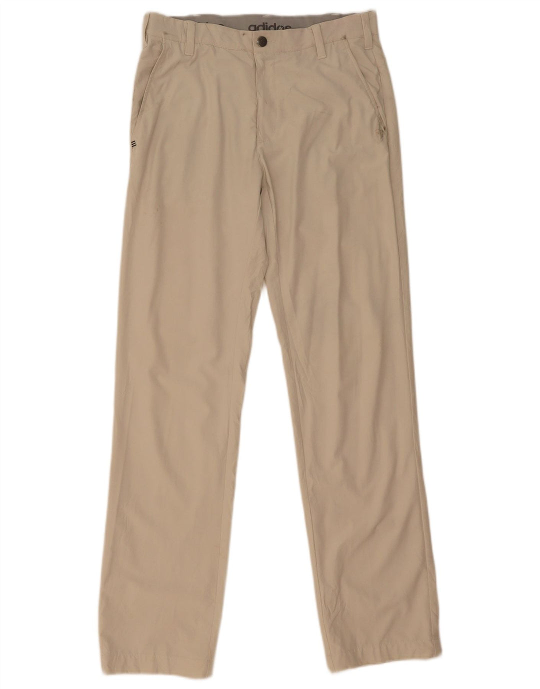 Pantaloni chino drepți pentru bărbați Adidas W30 L32 poliester bej