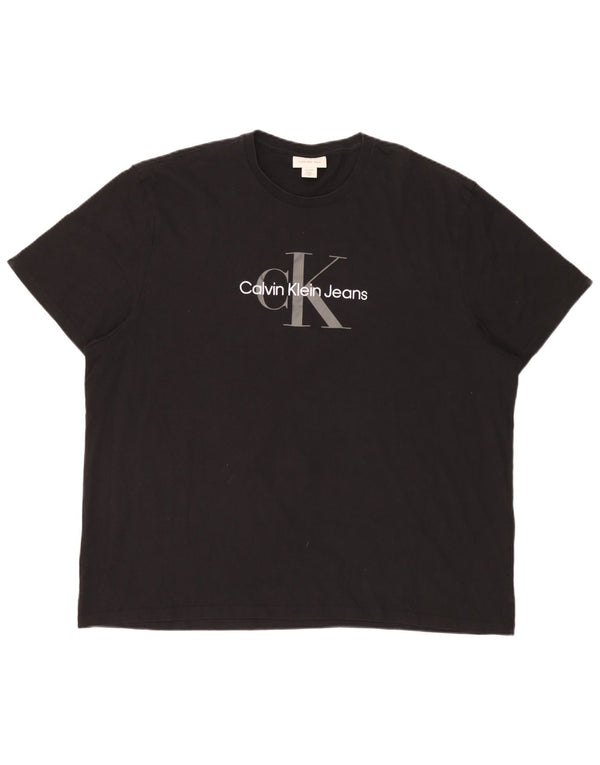 Tricou grafic pentru bărbați Calvin Klein Jeans Top 2XL bumbac negru