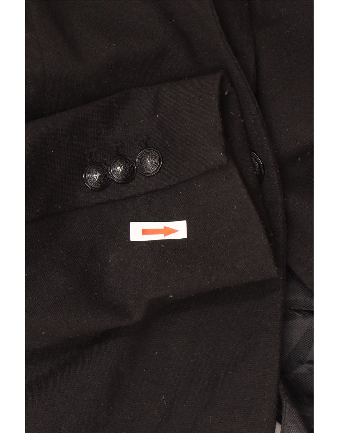 Blazer pentru femei Zara cu 1 nasture UK 12 Poliester mediu negru