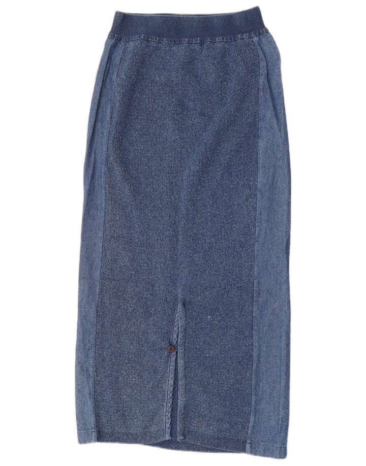 Fusta midi pentru femei Blue Willi's Medium W28 Bumbac albastru