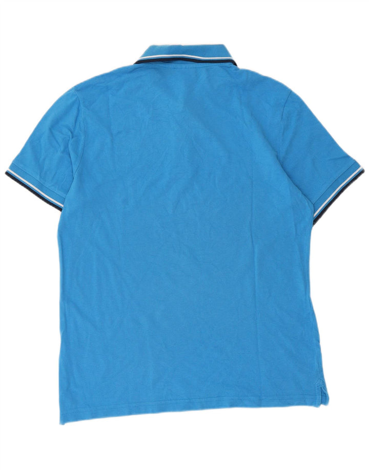Tricou polo pentru bărbați Diadora, bumbac cu dungi albastre mari