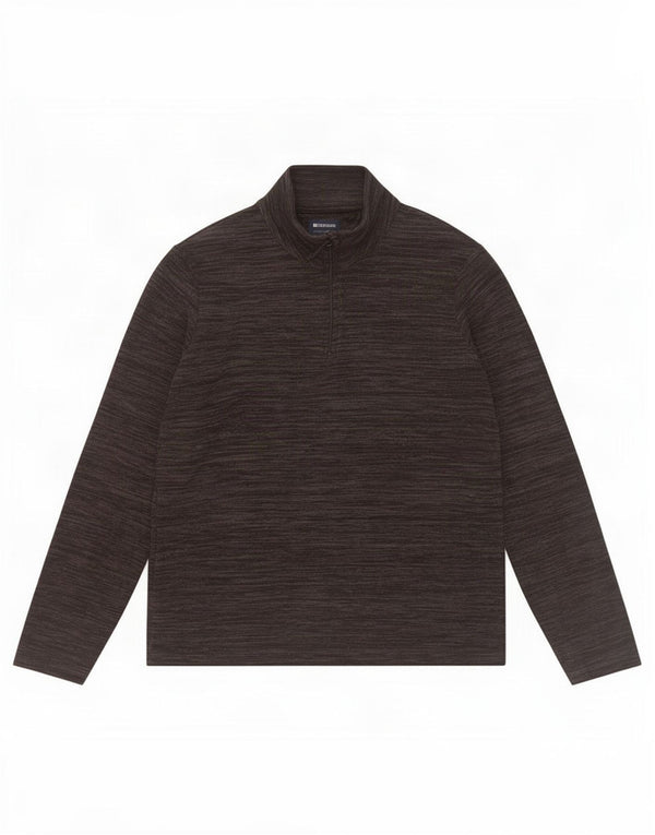 Pulover din lână pentru femei Mountain Warehouse, cu fermoar și gât, UK 12 Medium Black Flecked