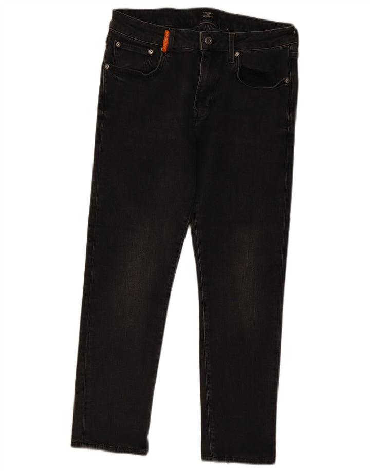 Blugi Superdry pentru femei Crop Slim W32 L25 bumbac gri