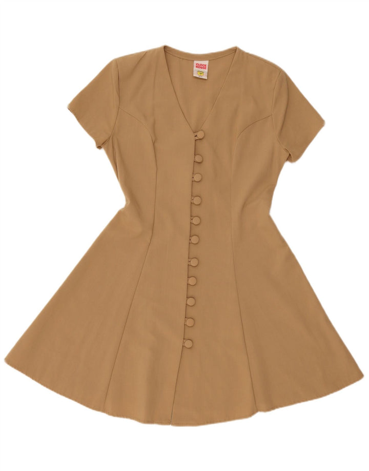 CLOCK HOUSE Rochie A-Line pentru femei EU 38/40 Poliester Bej Mediu