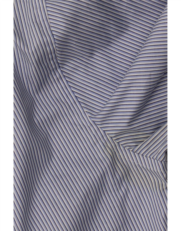 TOMMY HILFIGER Mens Shirt Size 15 Medium Blue Pinstripe Vintage Tommy Hilfiger and Second-Hand Tommy Hilfiger from Messina Hembry 