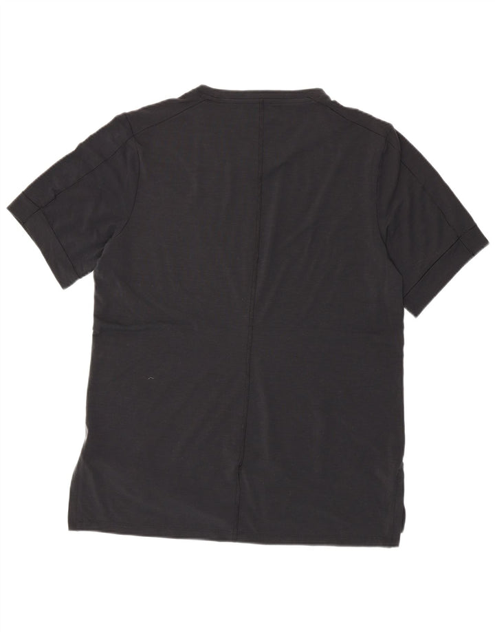 Tricou NIKE pentru bărbați Dri Fit Slim Fit Top mare din poliester negru