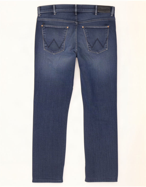 Blugi pentru bărbați Wrangler Larston Slim W36 L28 Bumbac albastru